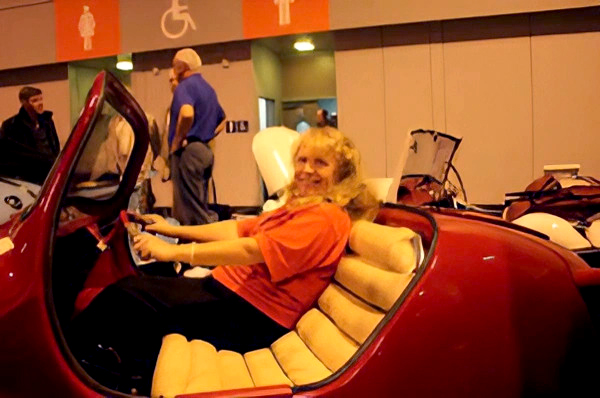 Jenny in the BSA Ladybird