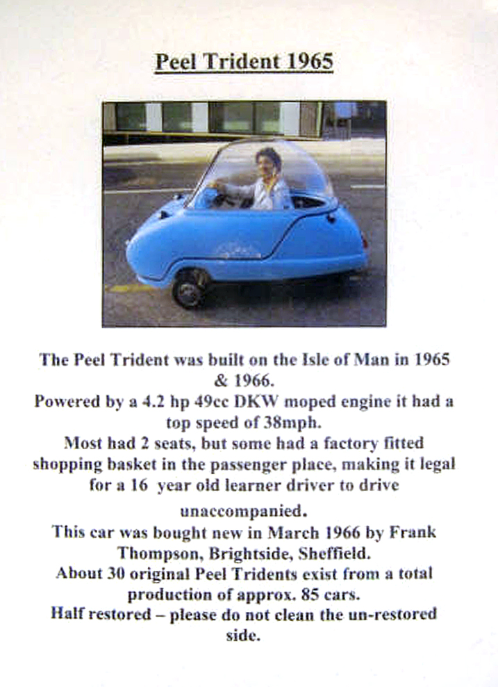 The Peel's display board