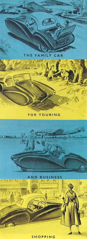 Images from a brochure for the Allard Clipper