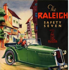 1934 Brochure illustration of the Raleigh Safety Seven
