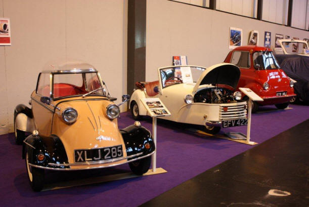 FMR Tg500, Bond Minicar Mk A and a Scootacar on our stand.