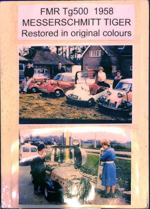 1958 FMR Tg500 information board